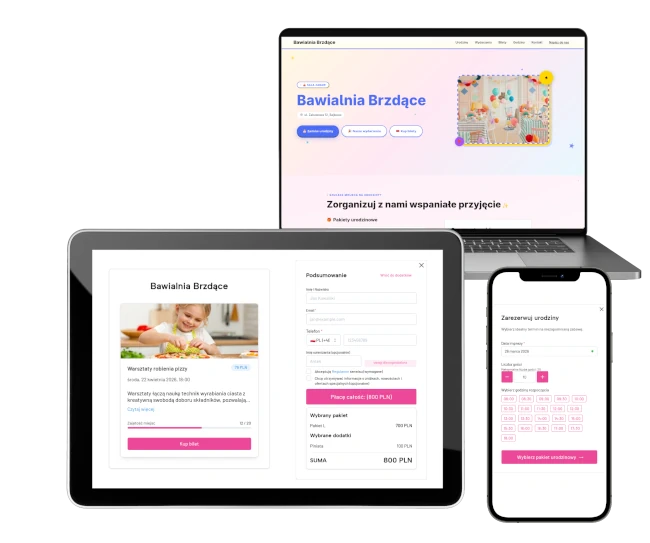 serwis rezerwacji urodzin bday.love dla bawialni